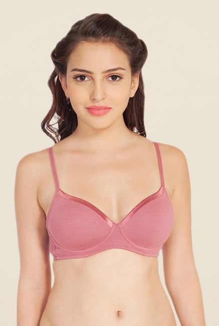 Soie Pink Demi Cup Non Wired Padded Bra Soie Pink Demi Cup Non Wired Padded Bra