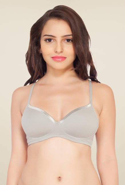Soie Grey Demi Cup Non Wired Padded Bra Soie Grey Demi Cup Non Wired Padded Bra