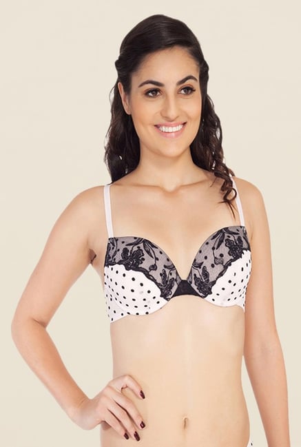 Soie White Demi Cup Pushup Bra Soie White Demi Cup Pushup Bra