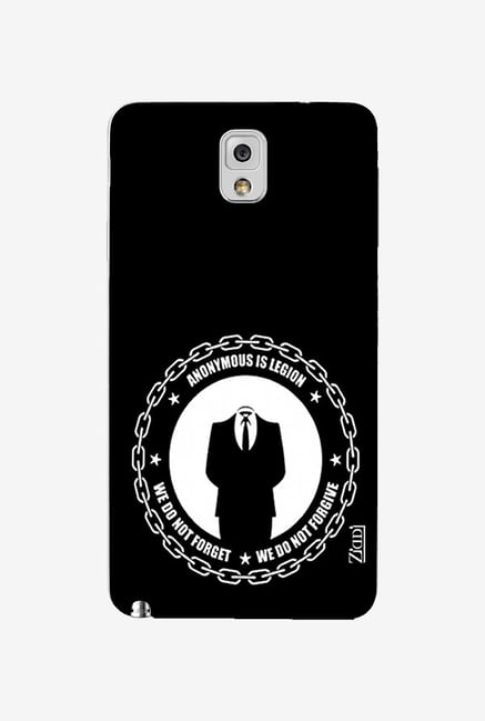 Ziddi ANONYMOUS Hard Back Cover for Galaxy Note 3 (Black) Ziddi ANONYMOUS Hard Back Cover for Galaxy Note 3 (Black)