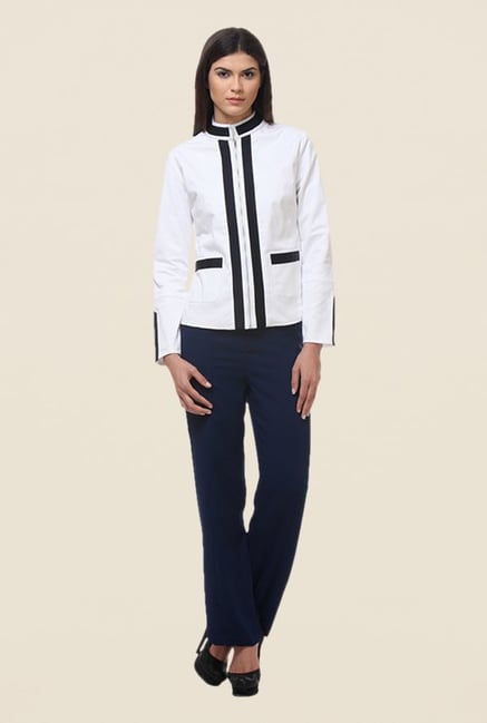 Kaaryah White Full Sleeves Jacket Kaaryah White Full Sleeves Jacket