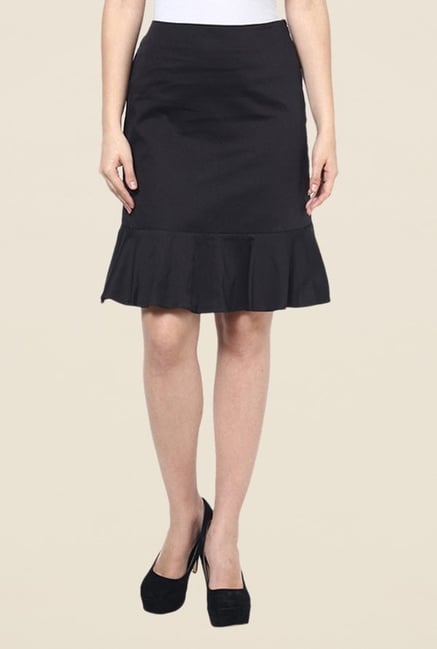 Kaaryah Black Peplum Skirt Kaaryah Black Peplum Skirt