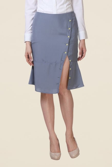 Kaaryah Grey A Line Skirt Kaaryah Grey A Line Skirt