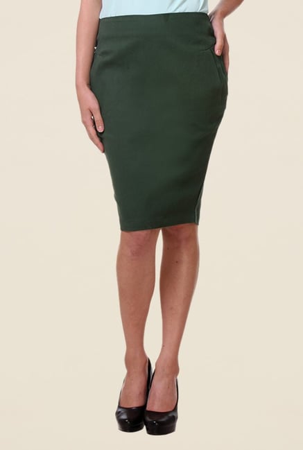 Kaaryah Green Pencil Skirt Kaaryah Green Pencil Skirt
