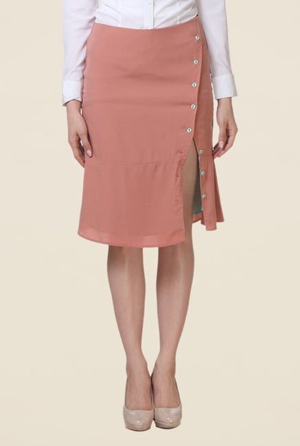 Kaaryah Pink A Line Skirt Kaaryah Pink A Line Skirt