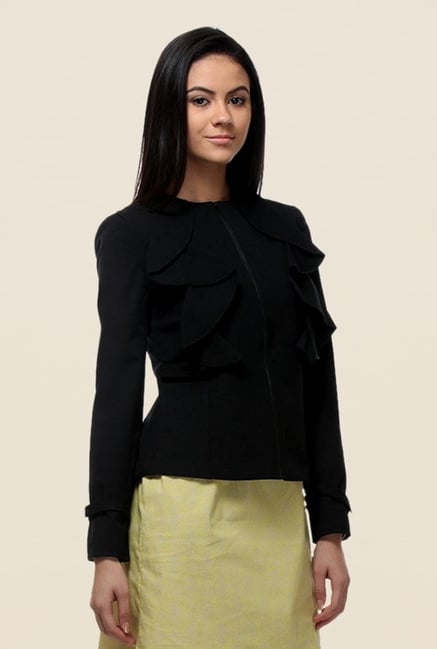 Kaaryah Black Full Sleeves Jacket Kaaryah Black Full Sleeves Jacket
