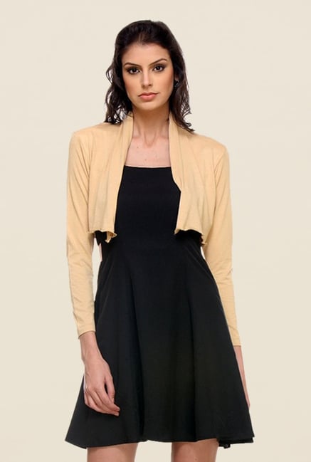 Kaaryah Beige Full Sleeves Shrug Kaaryah Beige Full Sleeves Shrug