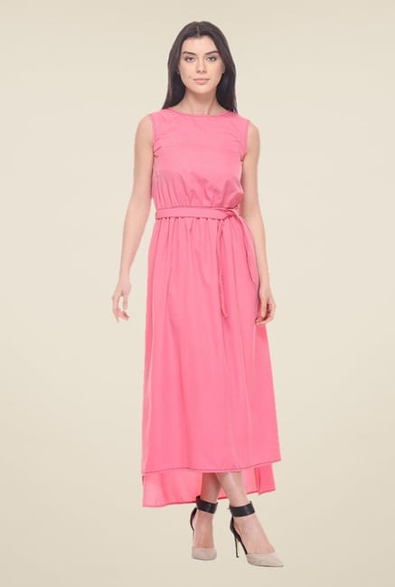 Kaaryah Pink Sleeveless Dress Kaaryah Pink Sleeveless Dress