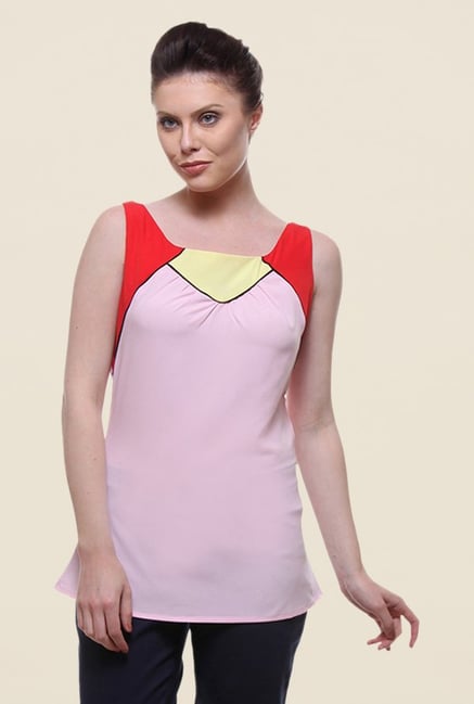 Kaaryah Light Pink Solid Top Kaaryah Light Pink Solid Top