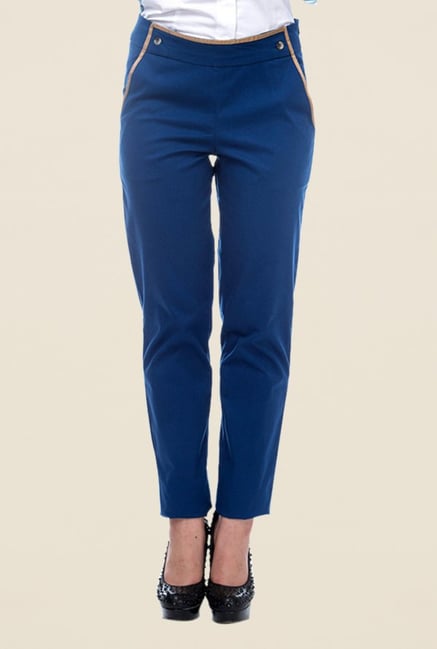 Kaaryah Blue Solid Trouser Kaaryah Blue Solid Trouser