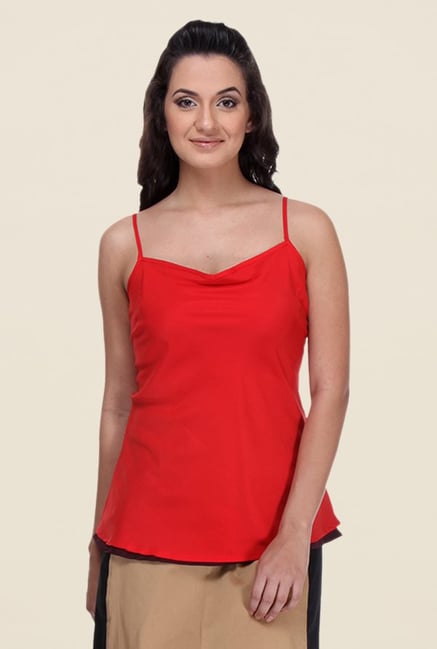 Kaaryah Red Solid Top Kaaryah Red Solid Top