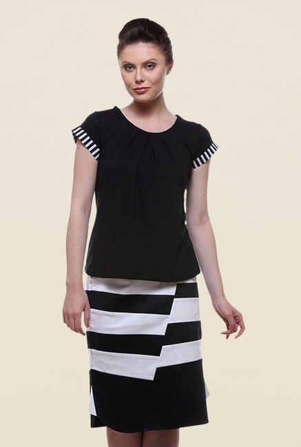 Kaaryah Black Solid Top Kaaryah Black Solid Top