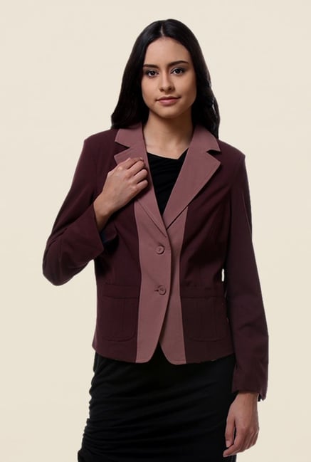 Kaaryah Brown Full Sleeves Jacket Kaaryah Brown Full Sleeves Jacket