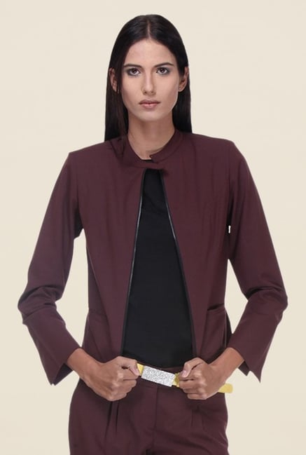 Kaaryah Brown Blended Jacket Kaaryah Brown Blended Jacket