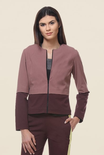 Kaaryah Brown Full Sleeves Cotton Silk Jacket Kaaryah Brown Full Sleeves Cotton Silk Jacket