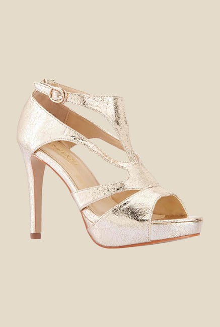 Tresmode Gold Ankle Strap Sandals Tresmode Gold Ankle Strap Sandals