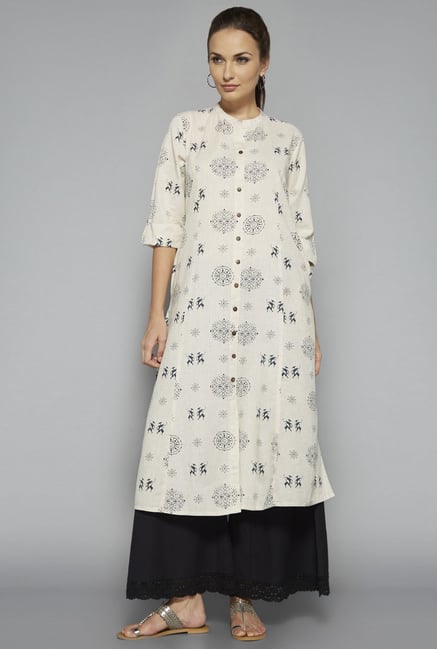 Utsa by Westside Beige Printed Kurta Utsa by Westside Beige Printed Kurta