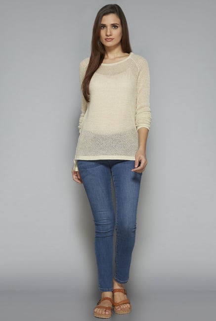 LOV by Westside Beige Mercury Top LOV by Westside Beige Mercury Top