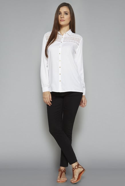 LOV by Westside White Jenny Blouse LOV by Westside White Jenny Blouse