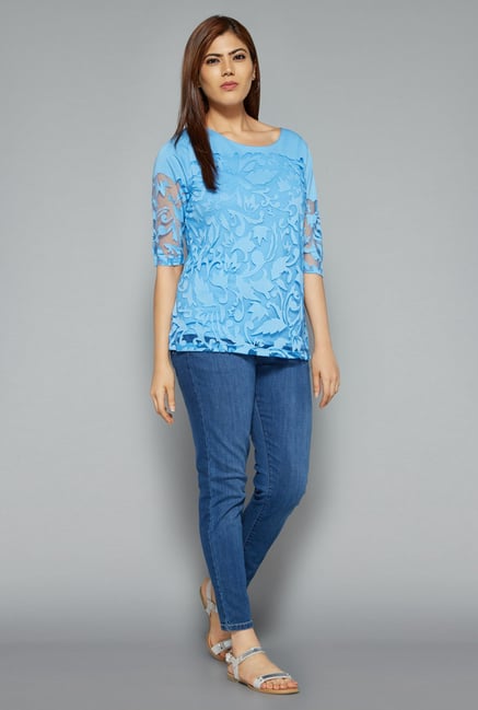 Gia by Westside Blue Viona Top Gia by Westside Blue Viona Top