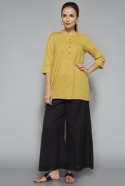 Utsa by Westside Yellow Solid Kurti Utsa by Westside Yellow Solid Kurti