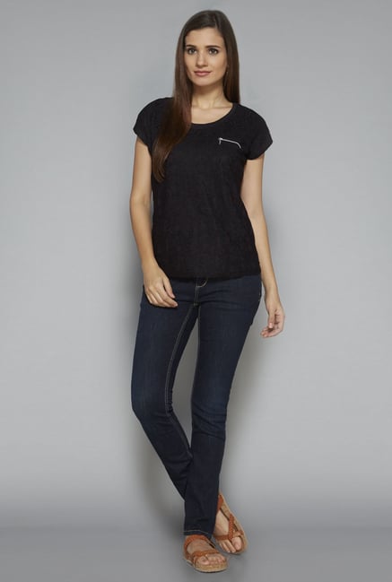 LOV by Westside Black Perry Top LOV by Westside Black Perry Top