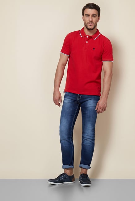 Provogue Red Polo T Shirt Provogue Red Polo T Shirt