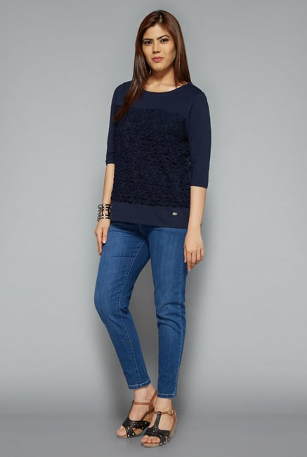Gia by Westside Navy Finet Top Gia by Westside Navy Finet Top