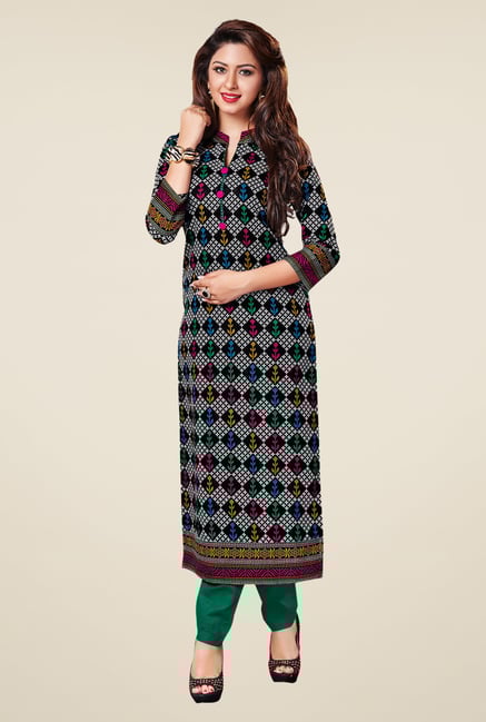 Salwar Studio Multicolor Cotton Printed Unstitched Kurti Salwar Studio Multicolor Cotton Printed Unstitched Kurti