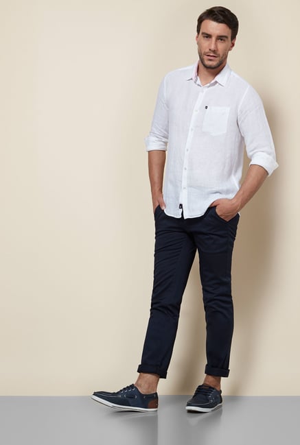 Provogue White Slim Fit Shirt Provogue White Slim Fit Shirt