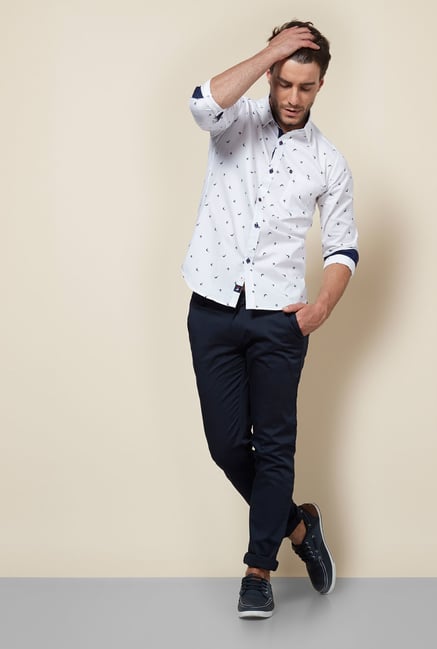 Provogue White Slim Fit Shirt Provogue White Slim Fit Shirt