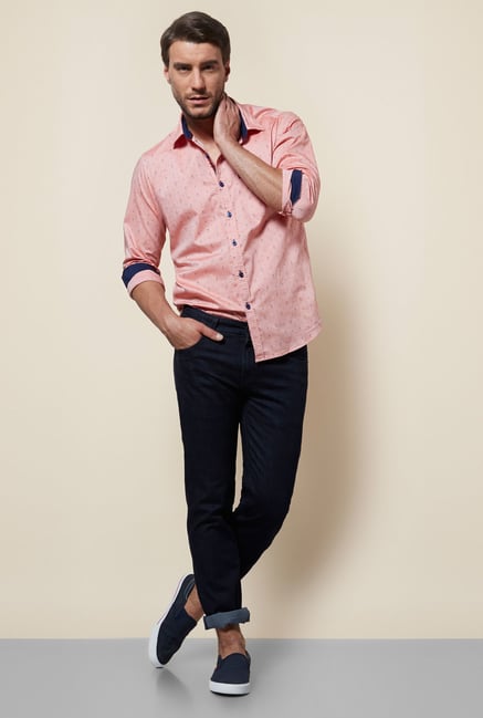 Provogue Pink Slim Fit Shirt Provogue Pink Slim Fit Shirt