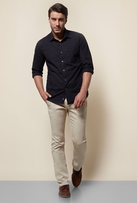 Provogue Black Slim Fit Shirt Provogue Black Slim Fit Shirt