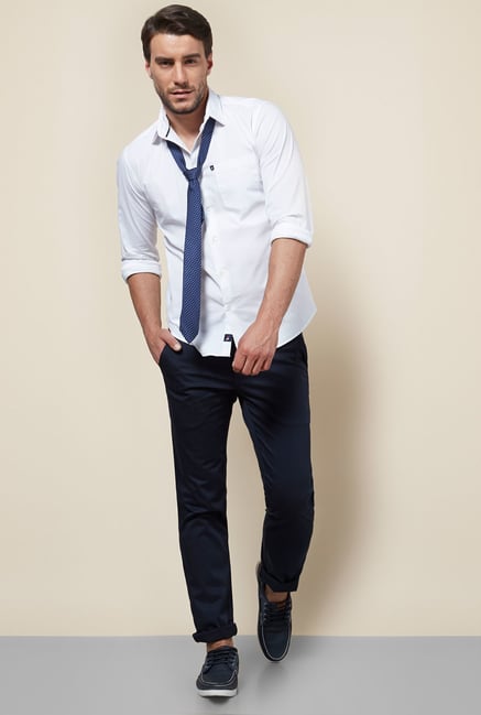 Provogue White Slim Fit Shirt Provogue White Slim Fit Shirt