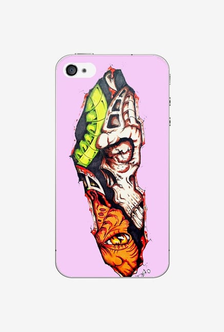 Ziddi HALFSKULS Hard Back Cover for iPhone 4 (Multi) Ziddi HALFSKULS Hard Back Cover for iPhone 4 (Multi)