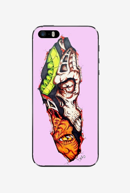 Ziddi HALFSKULS Hard Back Cover for iPhone 5S (Multi) Ziddi HALFSKULS Hard Back Cover for iPhone 5S (Multi)
