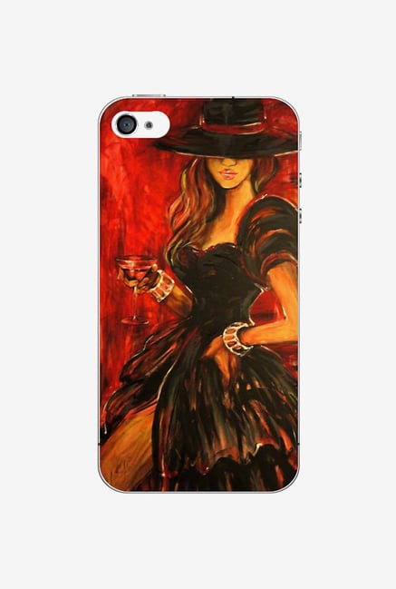 Ziddi HATGRLPNT Hard Back Cover for iPhone 4S (Multi) Ziddi HATGRLPNT Hard Back Cover for iPhone 4S (Multi)