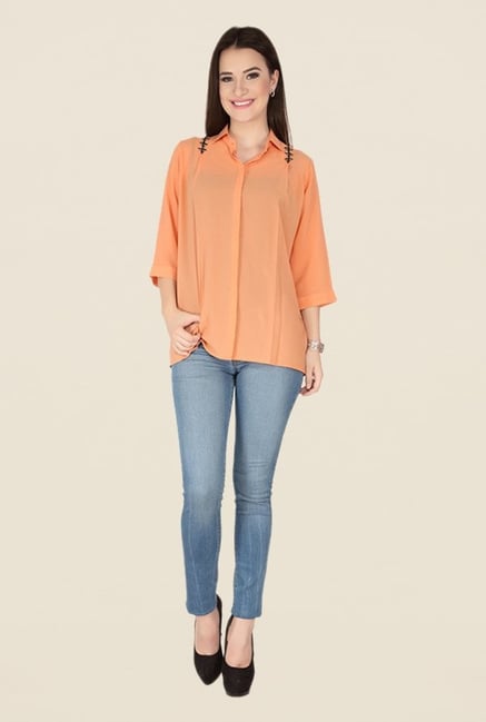 Soie Peach Solid Top Soie Peach Solid Top