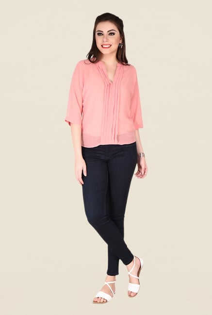 Soie Rose Pink Solid Top Soie Rose Pink Solid Top