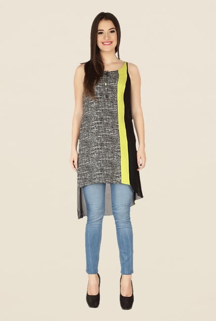 Soie Black Printed Tunic Soie Black Printed Tunic