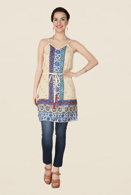 Soie Multicolor Floral Print Tunic Soie Multicolor Floral Print Tunic