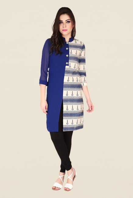 Soie Navy Printed Tunic Soie Navy Printed Tunic