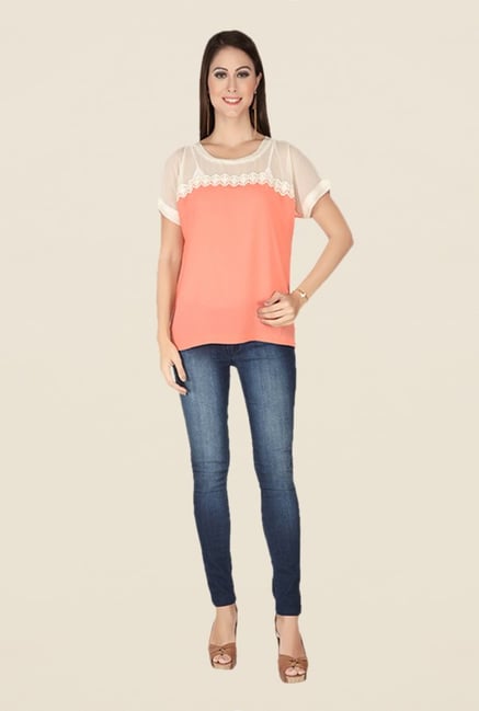 Soie Peach Solid Top Soie Peach Solid Top