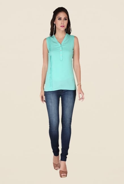Soie Turquoise Solid Top Soie Turquoise Solid Top