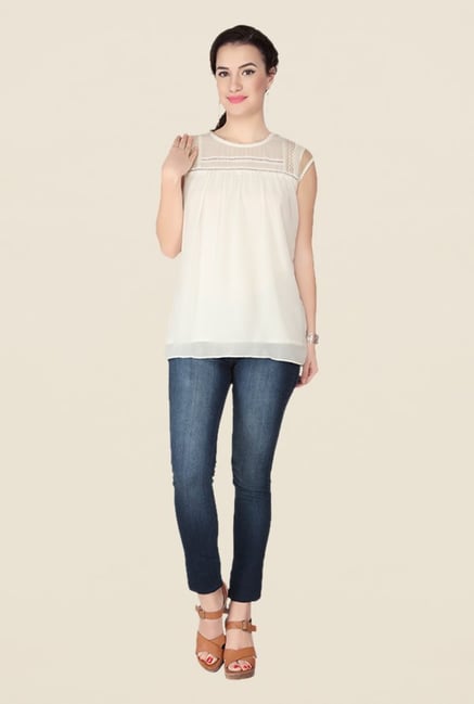 Soie Off White Lace Top Soie Off White Lace Top
