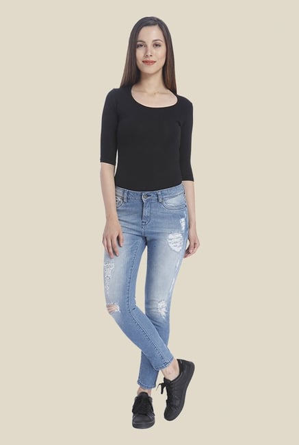 Vero Moda Blue Distressed Jeans Vero Moda Blue Distressed Jeans