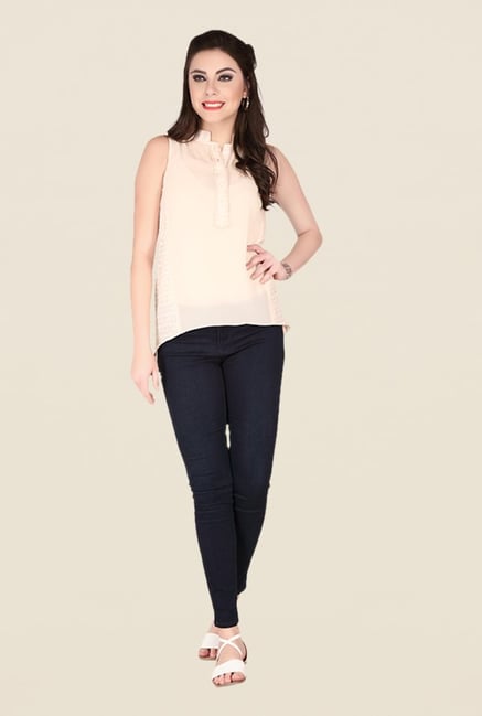 Soie Beige Solid Top Soie Beige Solid Top