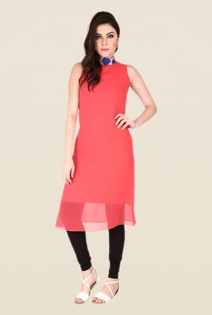 Soie Coral Solid Tunic Soie Coral Solid Tunic