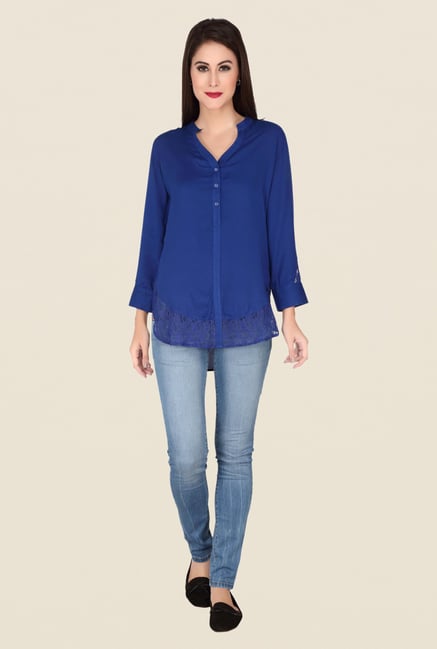 Soie Navy Solid Top Soie Navy Solid Top