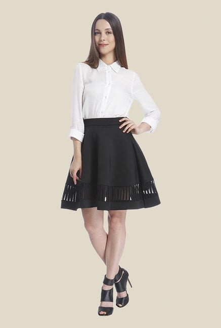 Vero Moda Black Solid Skirt Vero Moda Black Solid Skirt